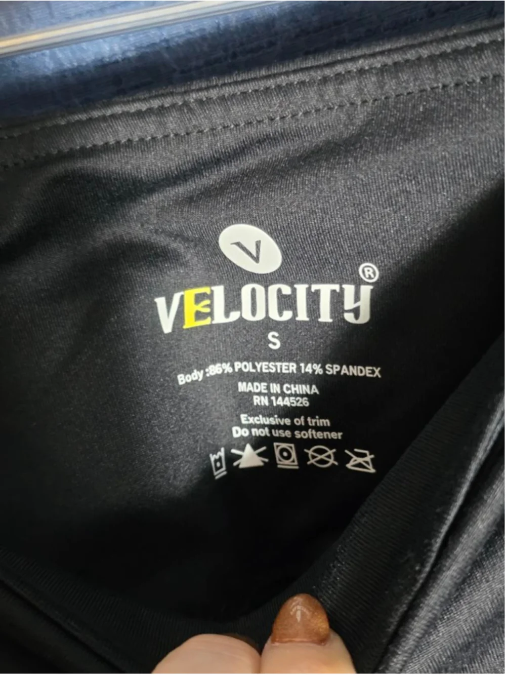 Women's Velocity Black High Rise Capri Leggings Size S yoga Athletic workout - Picture 5 of 8